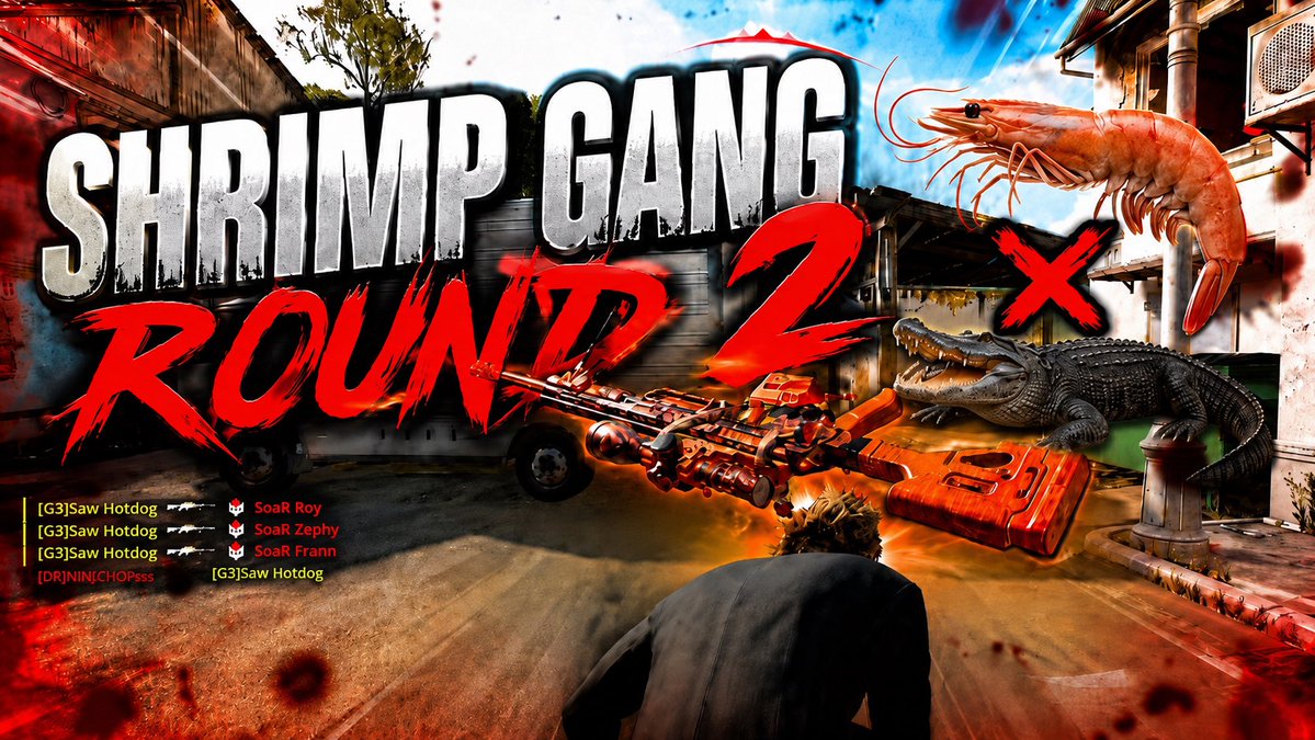 StaySnipes's tweet photo. Shrimply Put - Shrimp Gang - Round 2 [G3] PCL Response @OfficialPCLgg 
Enjoy- https://t.co/Sl0E0LCfP6 https://t.co/NHpmhahnrR