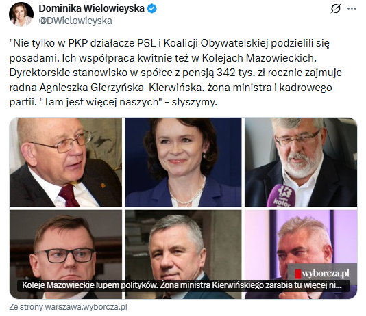 Jarothz's tweet photo. Nie, pani Dominiko.
Sposób podania informacji jest zamierzoną manipulacją.
Post wyraźnie sugeruje związek między jej zatrudnieniem, a obecną funkcją męża, co nie jest prawdą.
Nie wspomina o doświadczeniu w roli, ani o tym, że pracuje tam od 5 lat.

Żenujące pseudodziennikarstwo. https://t.co/ly2AOZyFSc