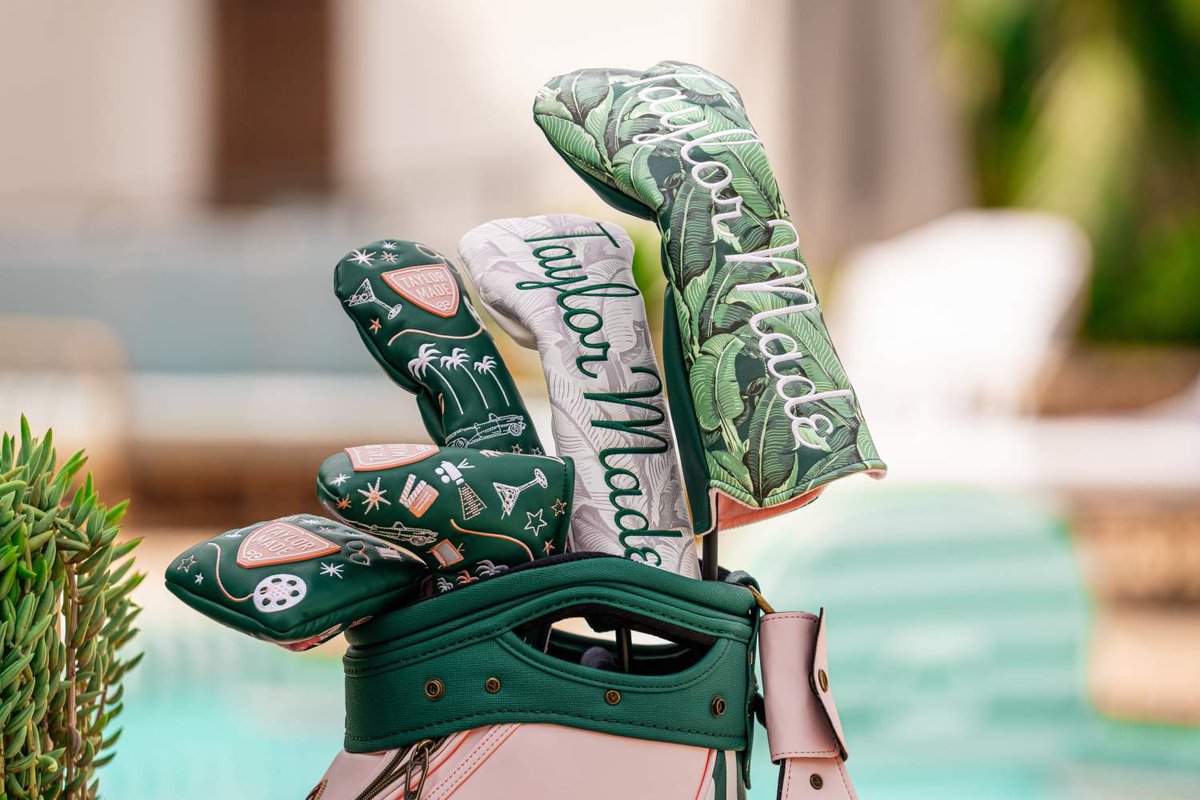 jonathanrwall's tweet photo. Once again, @TaylorMadeGolf nailed the detailing on its staff bag and headcovers for the U.S. Women's Open at Riviera. https://t.co/7rKlmAJa1M