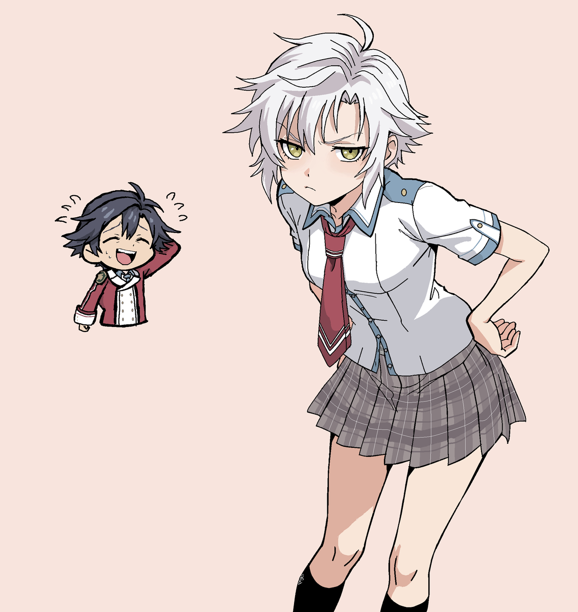 seadog6662's tweet photo. Rean x Fie  "My little Jaeger Girlfriend can't be this cute!?" (Solo Alt below) https://t.co/AG18mmgOgt