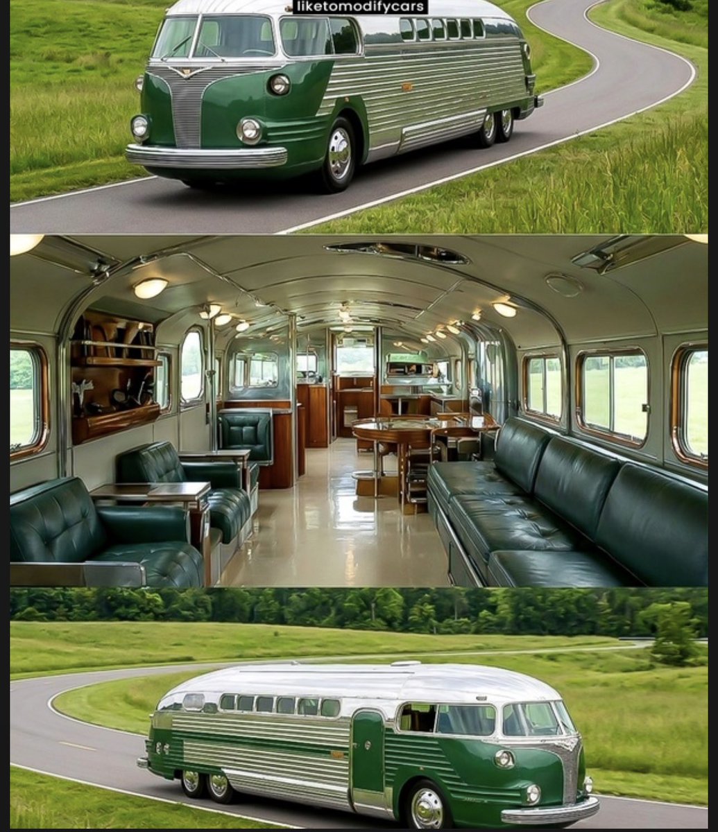 BrianRoemmele's tweet photo. Howard Hughes’ 1952 “Torpedo” motorhome. https://t.co/OL5QnFNiza