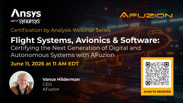 rkstant's tweet photo. Into Safety-Critical or Aviation Software Development? This free AFuzion tech training webinar with Ansys teaches you the very latest in Aviation analysis techniques with the role of Cba. Register now! https://t.co/vF3zZOW518 https://t.co/ou7jTMU9sj