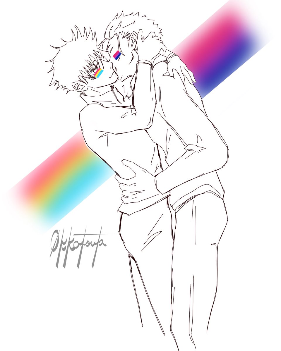 0kkotsuta's tweet photo. Happy Pride🩷🏳️‍🌈
#itafushi #itfs https://t.co/jXUYC4a8Of