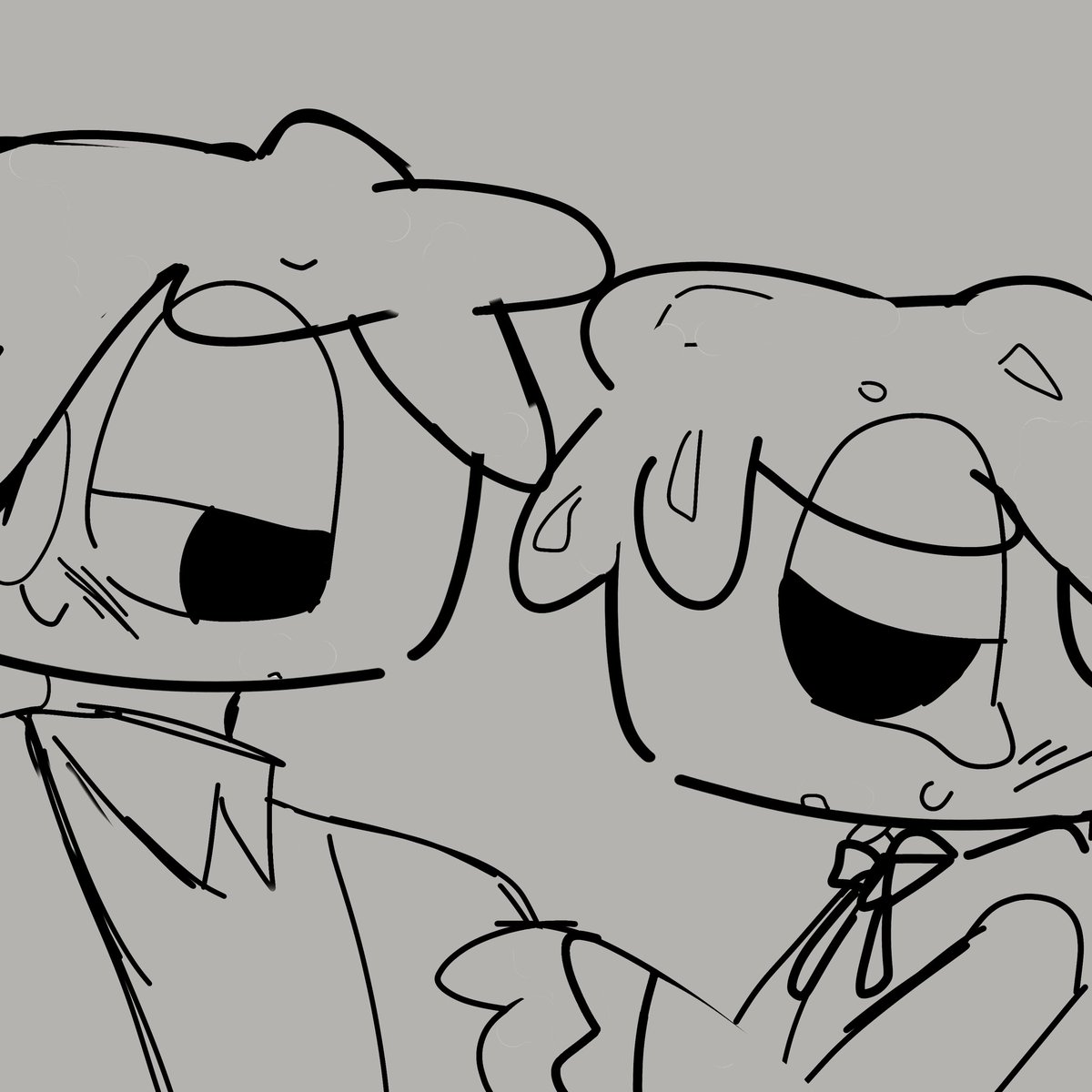 Cosmic0_o's tweet photo. Discarded lore, I guess... I'm not planning on talking about this yet.. 

Sickly tiene suerte de que no le dispare en ese momento. 

#dandysworld https://t.co/MoyP5BzwHG