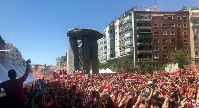 Awaydays23's tweet photo. ON THIS DAY 2019: Liverpool  in Madrid for the Champions League Final https://t.co/iQPwy2yLJy