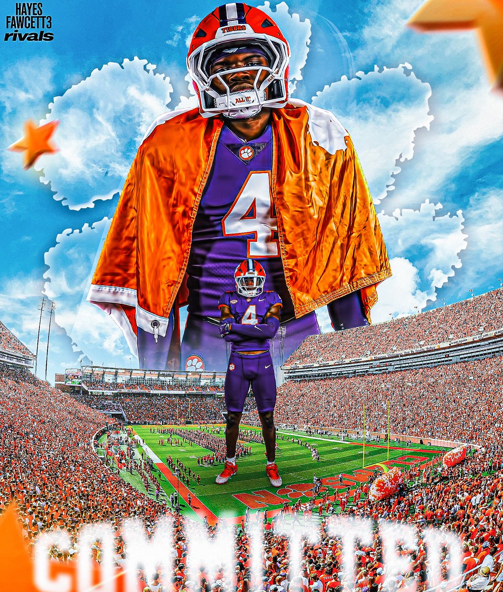 Hayesfawcett3's tweet photo. BREAKING: Four-Star EDGE Desmond Malpress has Committed to Clemson, he tells me for @Rivals

The 6’4 215 EDGE chose the Tigers over South Carolina, Georgia Tech, Florida, and Florida State

“Proverbs 3:5-6”

https://t.co/tNBMMK5pHt https://t.co/JUdE5IJSob
