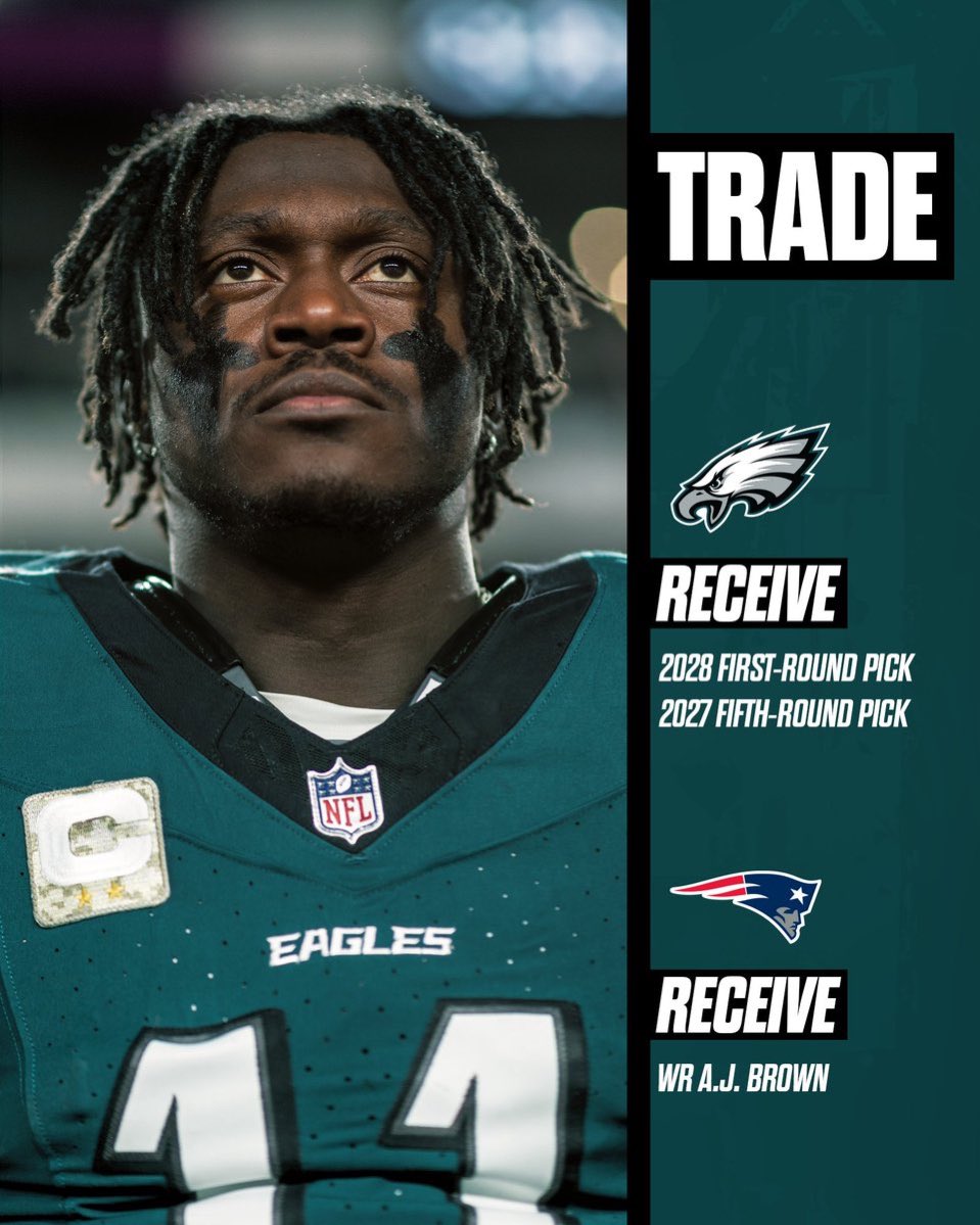 smitty_muse6's tweet photo. GRADE THE AJ BROWN TRADE: https://t.co/5QsQfnfZCN