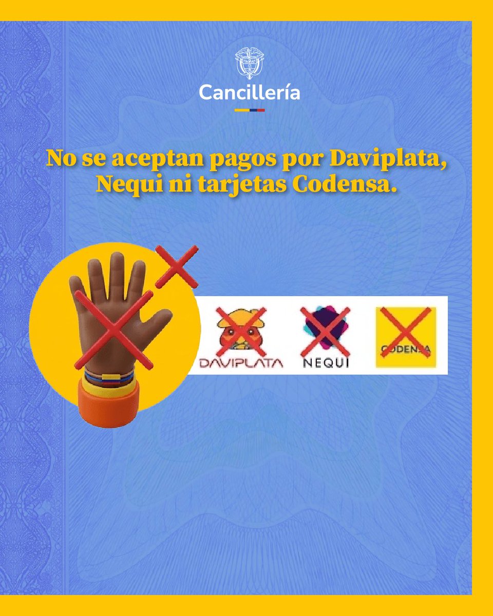 CancilleriaCol's tweet photo. Un dato que puede ahorrarte tiempo: la referencia de pago de tu pasaporte solo vale para el día en que la generaste. Planea tu visita con anticipación. 📅
#GobiernoDeColombia https://t.co/z4AjX5NryU