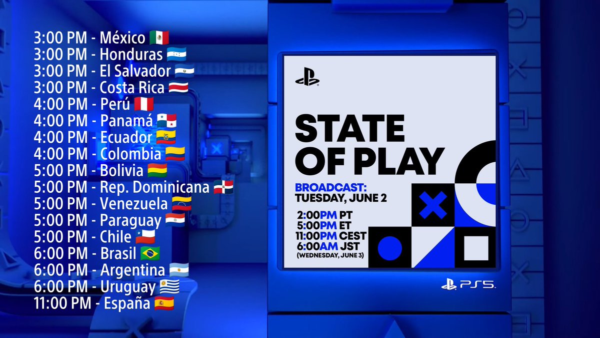 Apache_Games_'s tweet photo. Horarios para el #StateofPlay de Mañana: https://t.co/k4mUBiyaPC