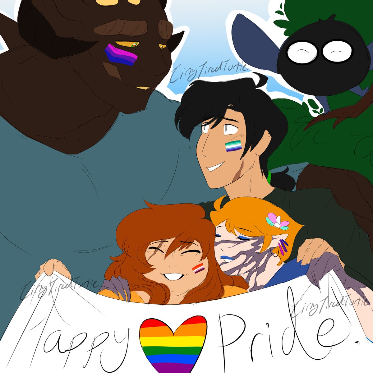 TiredTurtle98's tweet photo. Happy Pride from Sleeping Magic! https://t.co/qSklN9Kdou