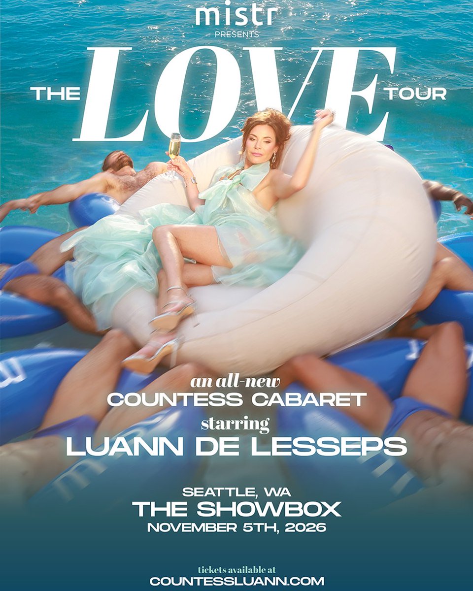 showboxpresents's tweet photo. Just Announced: Countess Luann is coming back to The Showbox on November 5th. Tickets on sale this Friday at 10am. https://t.co/vYlckXQJLR