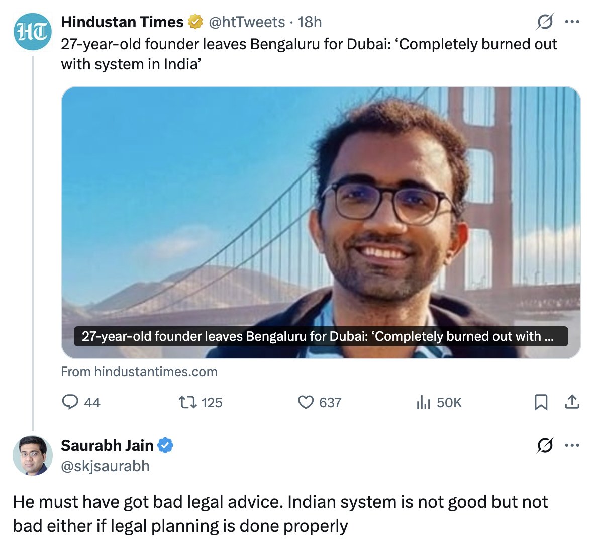 championswimmer's tweet photo. See the system is never at fault. Either you are at fault, or your lawyer is at fault, or Nehru was at fault 60 years ago, it one of these things. 

But the system is never at fault https://t.co/WBR7D5NjWi