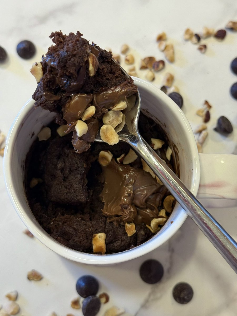 inpamskitchen's tweet photo. Today’s forecast: 100% chance of hazelnut cake. Happy National Hazelnut Cake Day.

#hazelnutcake #cake #mugcake 
#hazelnut https://t.co/T6xSpiLhdf
