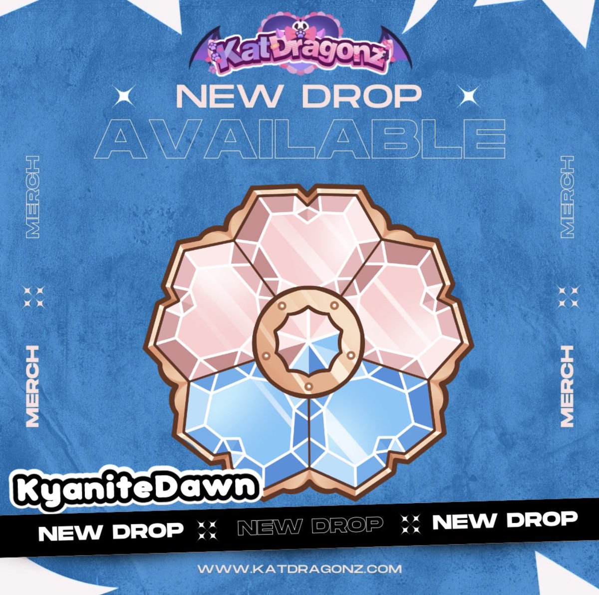 KyaniteDawn's tweet photo. I’m so excited to announce that I have teamed up with @KatDragonzShop  to collab and make some new merch!
 Check the comments!

#envtuber #vtuberuprising https://t.co/lcLzJuLm12