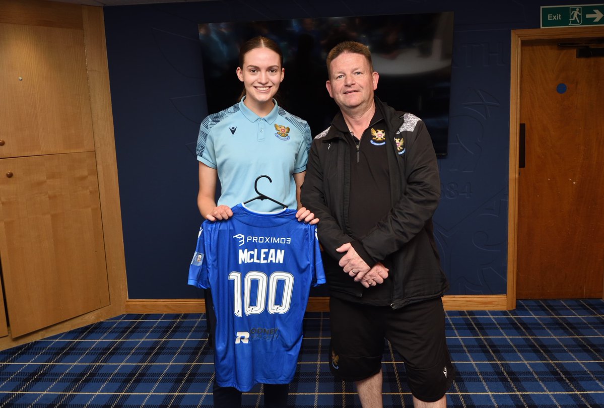 stjwfc's tweet photo. 🔵 In addition to the presentations made to those with over 50 appearances recently, we also recognised our centurions.

Elvie McLean 100, Ellie Maciver 115, Hannah Clark 168 and Niamh Irvine 200 were all presented with commemorative shirts.

Congratulations, girls! https://t.co/OvWA4sEDpH