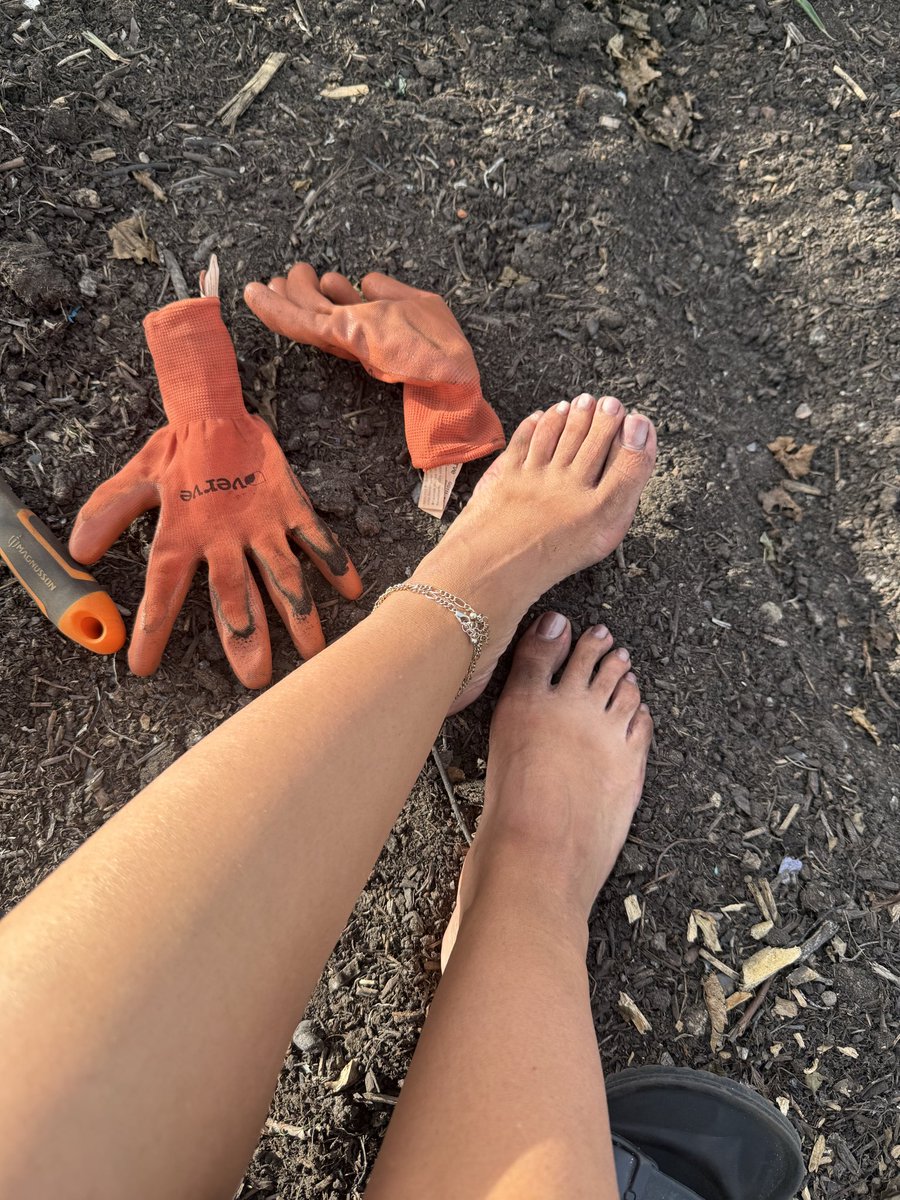 EDENFOX83's tweet photo. Allotment feet 🦶🦶🤭🌱🌻

#feet #feetfetısh #feetworshi̇p #dirty #toes https://t.co/ucOnNrQUSI