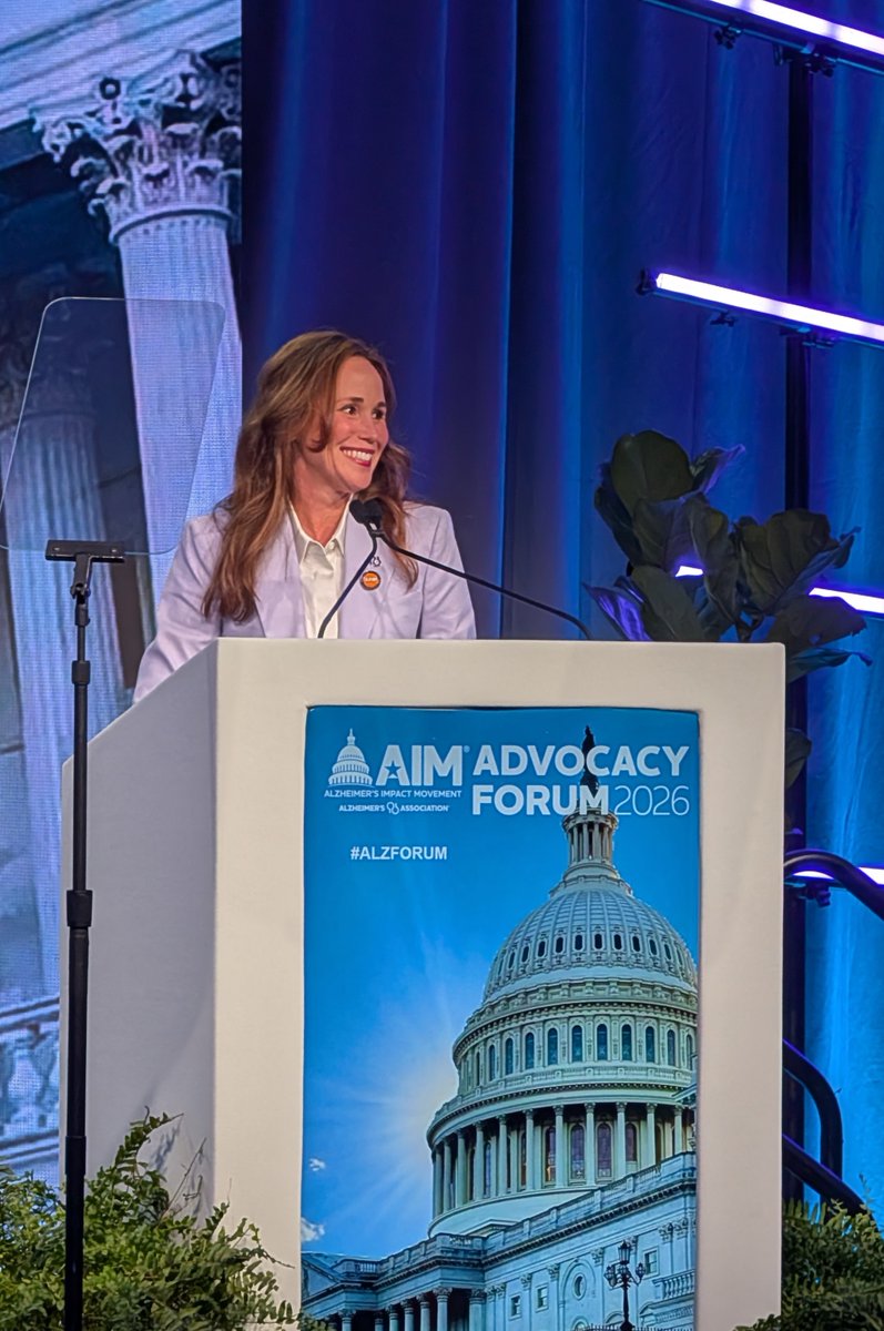 ALZIMPACT's tweet photo. “One thing we’re celebrating this year is a $100 million increase in federal funding for Alzheimer’s research. This brings the total invested to $3.9 billion — a record for our cause.” @alzassociation president and CEO @joannepikedrph. #alzforum https://t.co/JuIRHDy3Bz