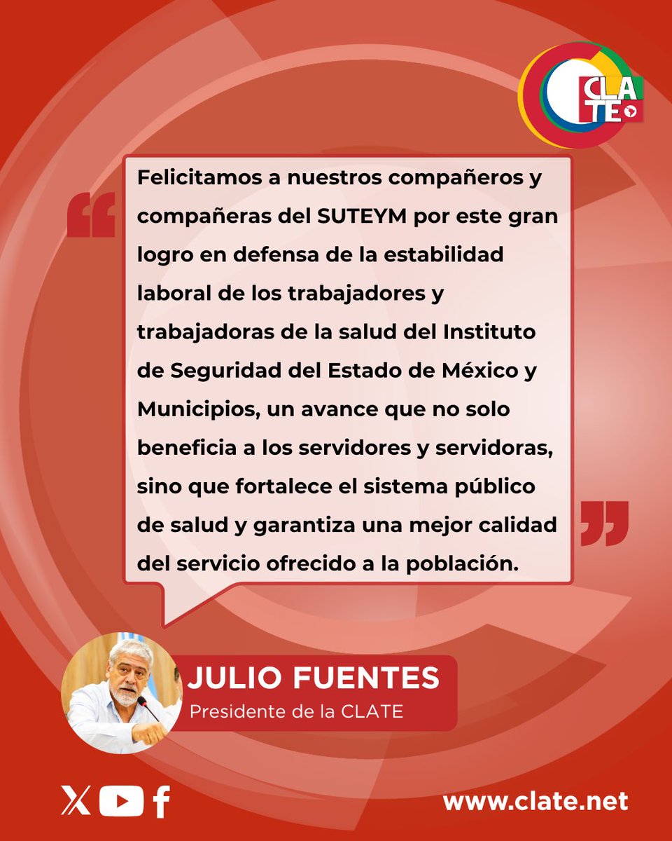 EstatalesCLATE's tweet photo. MÉXICO || 🇲🇽

#dirigentes #trabajadores #gobierno #medicos 

🌐 Lee la nota completa en..

https://t.co/onL3CFJw5A https://t.co/svScBUPmcp