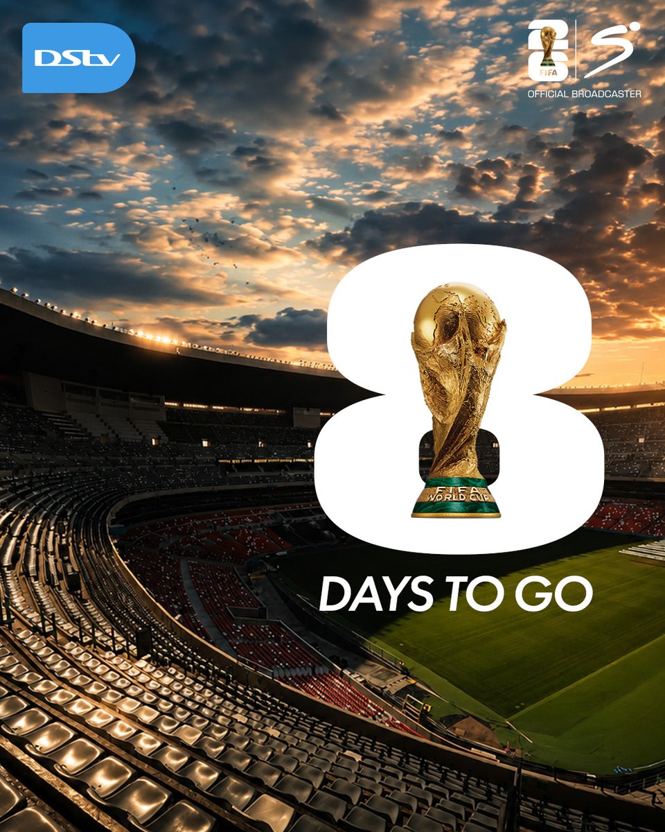 SSFootball's tweet photo. The days to the 2026 FIFA World Cup are counting down fast!

We aren't complaining though 😏

#EverythingCanWait #DStvFIFAWorldCup2026 https://t.co/eixahefW0R