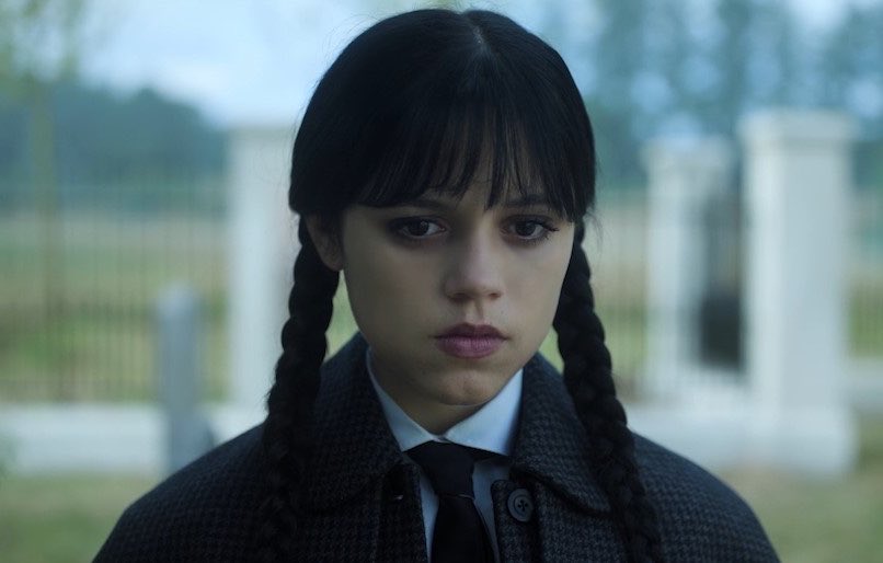 haikyutwo's tweet photo. the way wednesday basically told tyler that she’s glad he’s suffering in his cell but then pulls THIS expression when actually being confronted with his pain 🚬 babygirl that’s not the expression someone pulls when feeling triumphant and vindicated https://t.co/6uKmF1UvNP