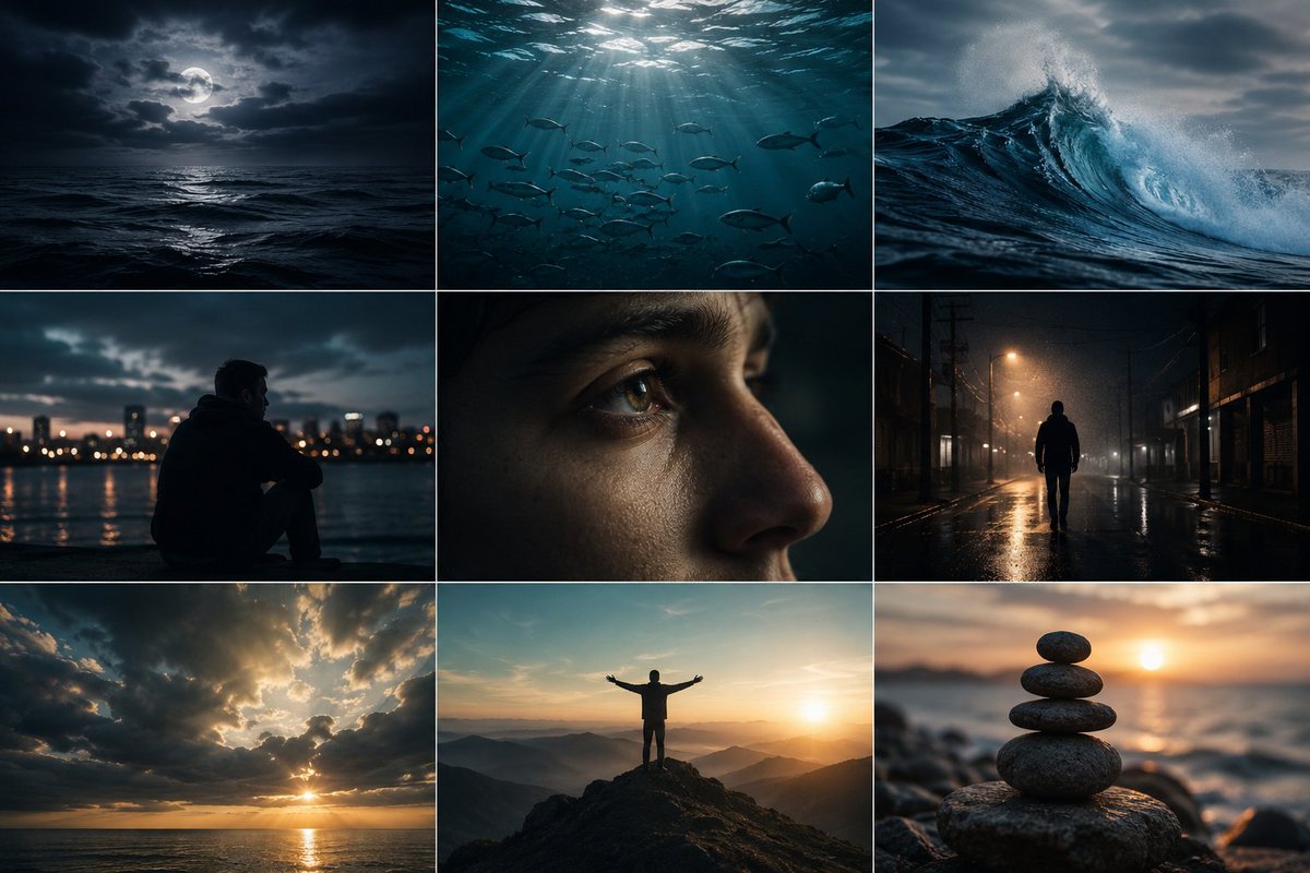 hit_ruga's tweet photo. “Le bruit de la mer n'empêche pas les poissons de dormir.”
The ocean has never apologized
for being loud.
The waves still crash.
Storms still arrive.
The wind still screams through the night.
And yet…
beneath all that chaos,
the fish continue to sleep.
Maybe peace was never about silence.
Maybe peace is learning
which noises deserve your attention
and which ones are simply part of life.
Because the world will always have something to say.
People will doubt you.
Some will laugh while you build.
Some will speak fear into your dreams.
Some storms will arrive without warning.
But not every wave
is meant to drown you.
Some are only passing through.
The fish understand something
many humans forget:
You cannot stop the ocean from making noise.
But you can decide
whether the noise controls your soul.
There is strength
in remaining calm
while the world trembles around you.
There is power
in protecting your inner peace
even when life becomes unbearable outside.
So if life feels loud right now…
if your mind feels crowded with fear, pressure, confusion, or pain…
remember the fish.
They do not fight the ocean.
They flow through it.
They rest within it.
They survive despite it.
And maybe that is the lesson:
Not every battle requires noise.
Not every victory needs applause.
Sometimes true strength
is simply being able to sleep peacefully
while the storm continues above you.

#PeaceBeneathTheNoise
#SpokenWord
#CinematicVideo
#DeepThoughts
#OceanWisdom
#Motivation
#Mindset
#InnerPeace
#Poetry
#LifeQuotes
#EmotionalVideo
#Storytelling
#CalmMind
#SelfReflection
#Inspirational
#VisualPoetry