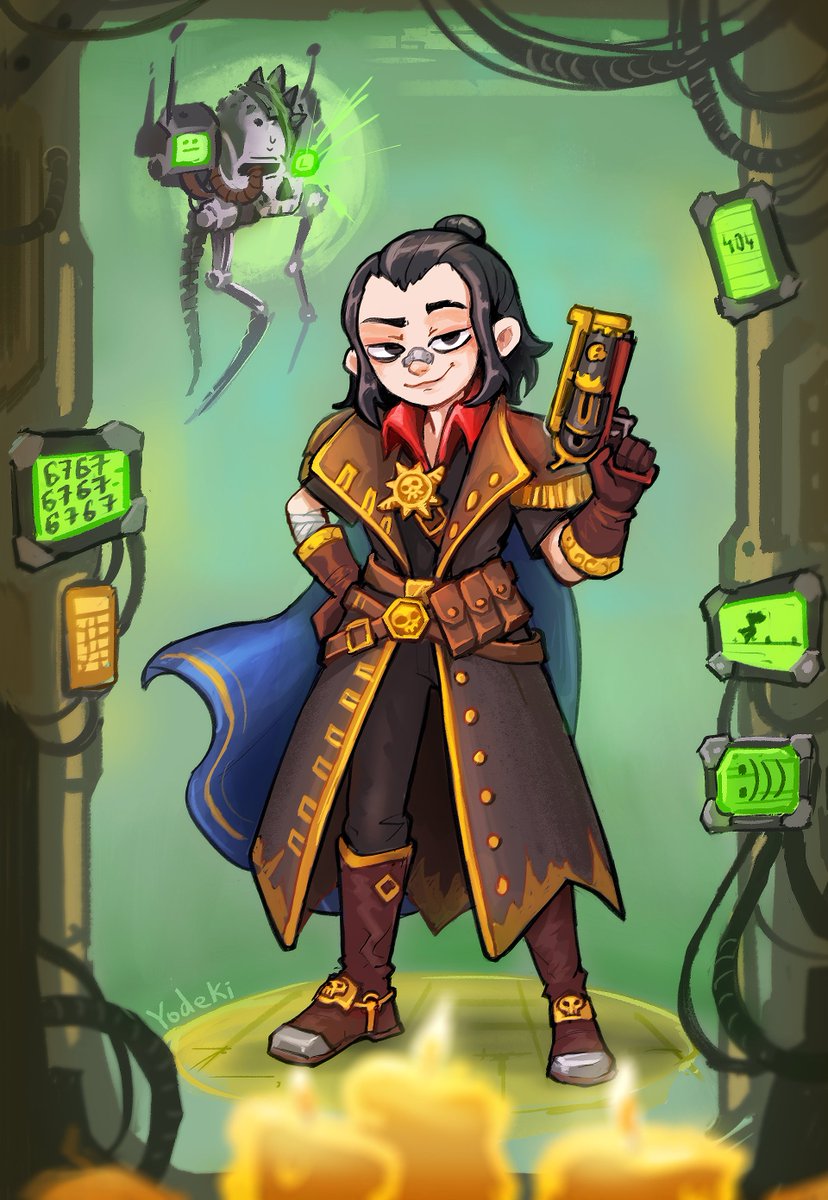 yodeki's tweet photo. Silya von Valacius, my Rogue Trader character✨
Exploring the Koronus Expanse and making increasingly questionable decisions 

#RogueTrader #Warhammer40K https://t.co/t6kGolUGhR