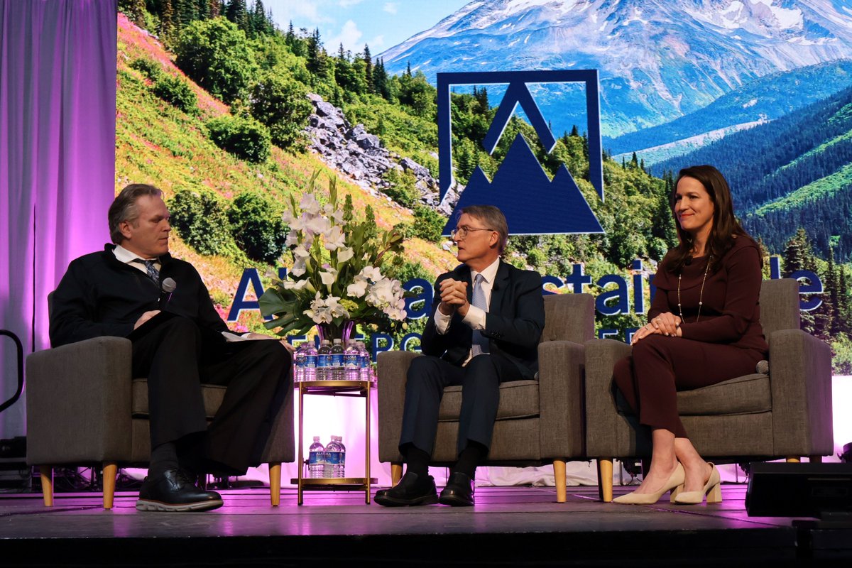 DOECMEI's tweet photo. One of A/S Audrey Robertson’s keynote presentations at the Annual Alaska Sustainable Energy Conference touched on how Alaska fits into the national strategy for energy dominance and supply chain security. https://t.co/rpiYUkPlpE