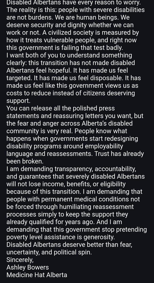 Hello_1898's tweet photo. @ABDanielleSmith @ABDanielleSmith
@Alberta_UCP
@albertaNDP @ctvedmonton @CTVNews @MarieFrRenaud @MarkJCarney @nenshi @neudorf_ab @GlobalEdmonton @globalnews @edmontonjournal @JasonNixonAB @MedicineHatNews @linnsieclark @CHATNewsToday @JeromyYYC @WabKinew   @AB_AgainstUCP #SaveAISH #StopADAP https://t.co/WiKgoTmBxz