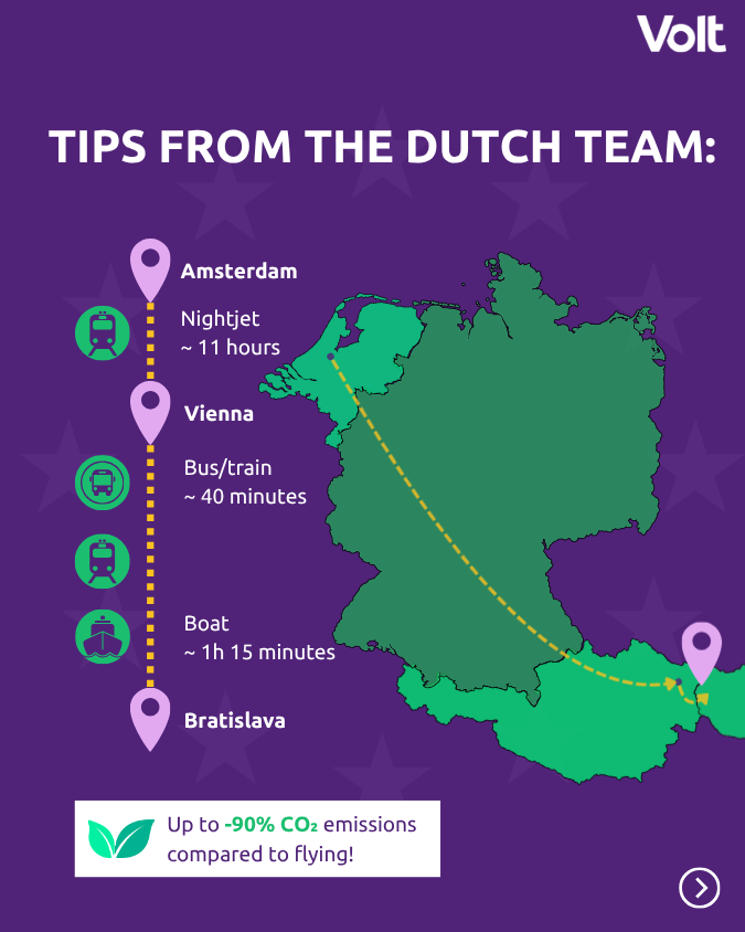 VoltEuropa's tweet photo. At Volt, we want Europe to work for everyone. Coming from, say, Lisbon shouldn't mean endless train changes. We will be discussing this at our GA — come shape the discourse!

🎟️ Tickets: https://t.co/mCDolsG3Ny https://t.co/gFjjeRfBBo