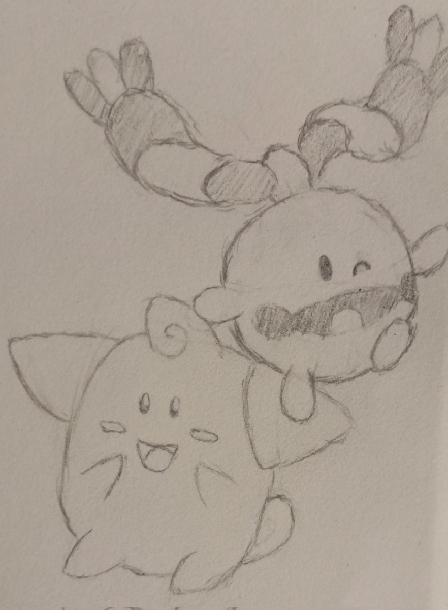 ApprenticeMacde's tweet photo. Yaping ahead!
Hello! I'm Marzy and I created this account mainly to track my art journey. I picked up drawing pretty recently as you can see because I wanted to try something different, spend my time a little better. It's children's day too, so I drew Cleffa and Chingling, enjoy! https://t.co/OgRQy61YbL
