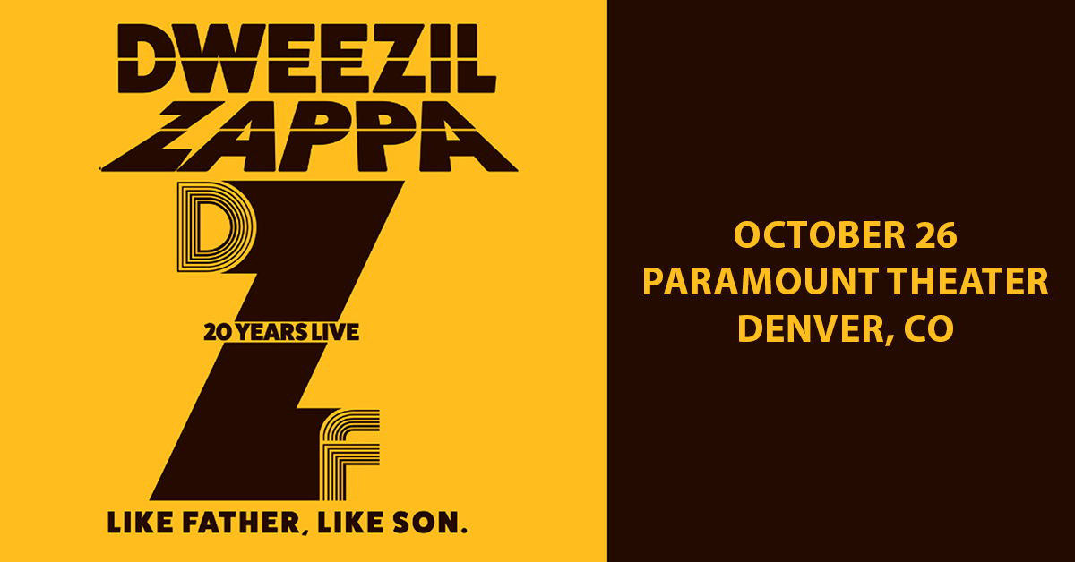 paramountdenver's tweet photo. JUST ANNOUNCED!

Dweezil Zappa is coming to Paramount Theatre on October 26!

Tickets are on sale Friday, June 5 at 10AM!
🎟️: https://t.co/4XVEMtvYxl https://t.co/2aCm7in3WU