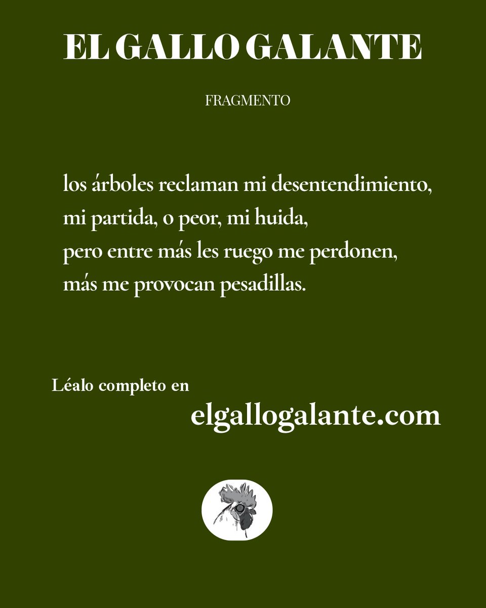 ElGalloGalante's tweet photo. #Poesía 🐓🖋️

Para iniciar el sábado qué mejor que leer «Sin hábitos» de la poeta Hilary Cruz.

No se quede sin degustar el recuerdo. 🌶️🍅

#Poetry #escritorasmexicanas #literaturamexicana #revistaliteraria https://t.co/BeNapH3VZb
