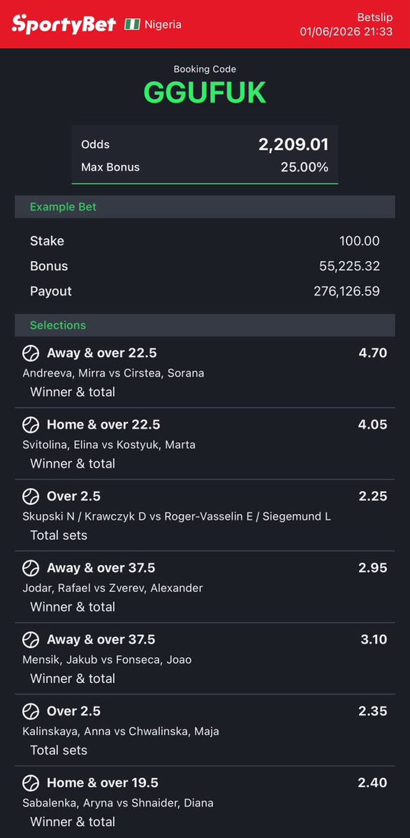 13thplay's tweet photo. 2K &amp; 200 ODDS🎾🎾 https://t.co/kpKfXd5ZF2