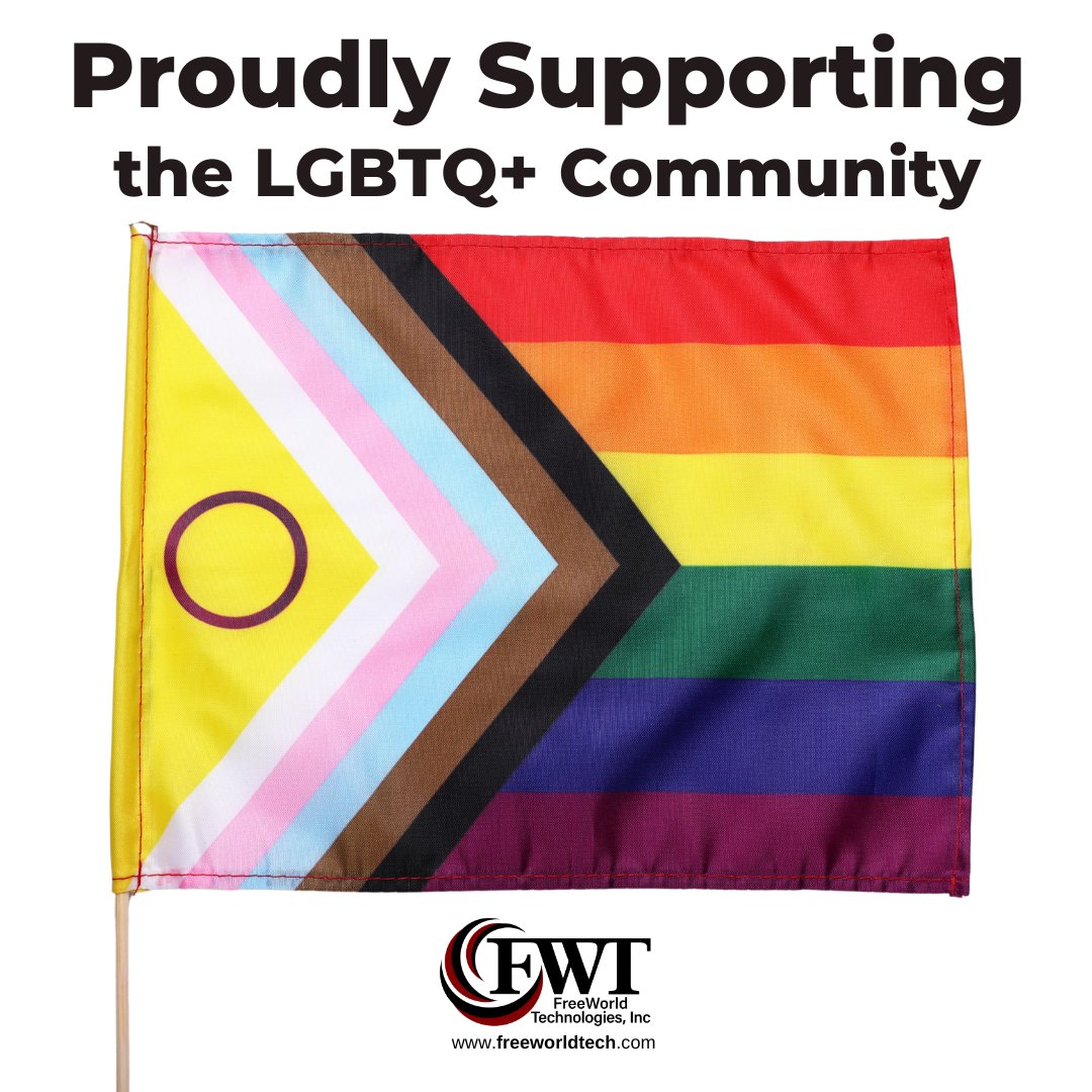 FWTCorp's tweet photo. FreeWorld Technologies proudly supports the LGBTQ+ community during Pride Month, and all year long. You are recognized, and you are loved!

#PrideMonth #Pride2024 #LoveIsLove #LoveWins #WomenOwnedBusiness #FreeWorldTech #ManassasParkVA https://t.co/14ZndvCgqD