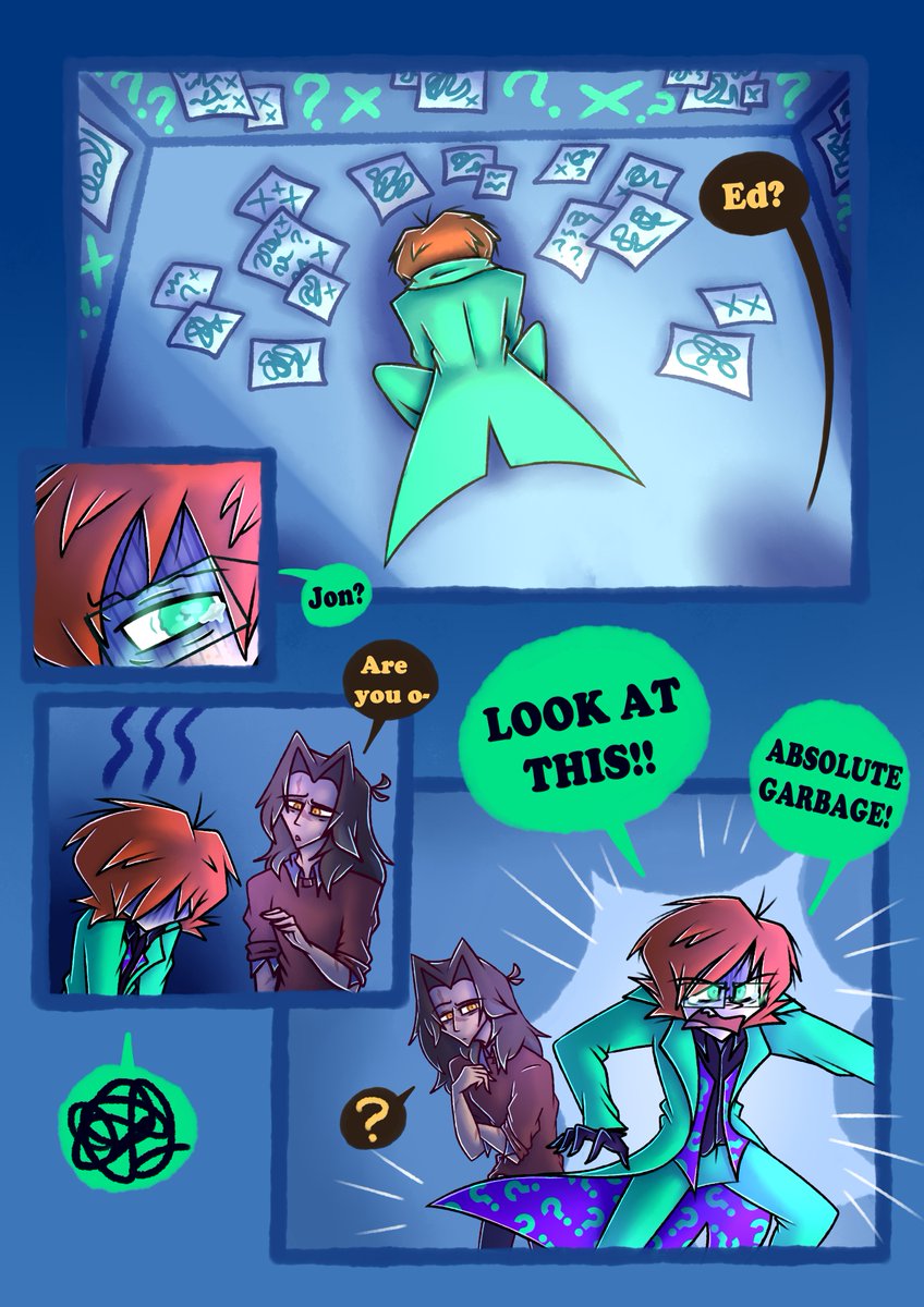 RainbowRat3's tweet photo. Little Riddler/scriddler themed vent comic for myself (1/3)
#theriddler #scriddler #jonathancrane https://t.co/WEXw9tmHcA