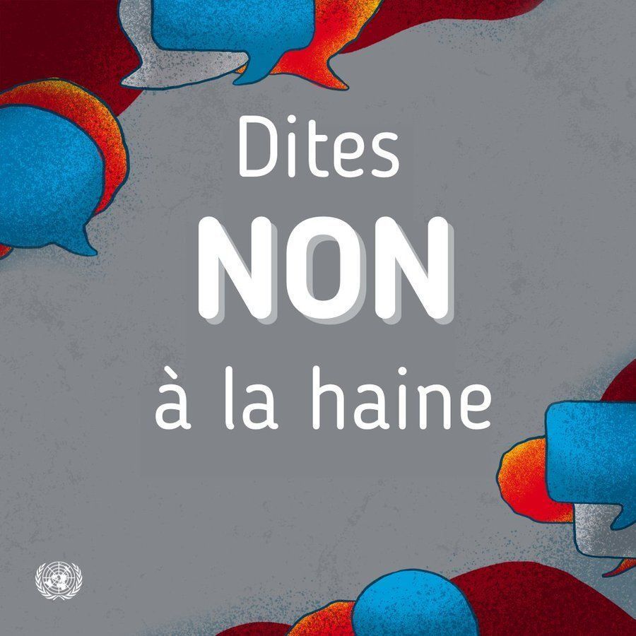ONUGeneve's tweet photo. Ne partagez pas la haine ! 

Chaque clic a le potentiel de déclencher un changement, alors partageons de manière responsable et exploitons le véritable pouvoir de notre interconnexion. 

#NonALaHaine https://t.co/CGDfP0kxtN