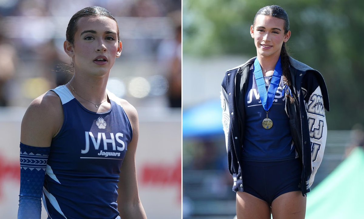 ToscaAusten's tweet photo. 🏅Girls train for years for moments like this.

Another competition. Another victory.

But this time, the athlete — AB Hernandez — is biologically male and just won two more California state titles this past weekend;
 high jump and triple jump. 

Supporters say inclusion is non-negotiable.

Critics say fairness for female athletes must come first.

Where should the line be drawn? 👀