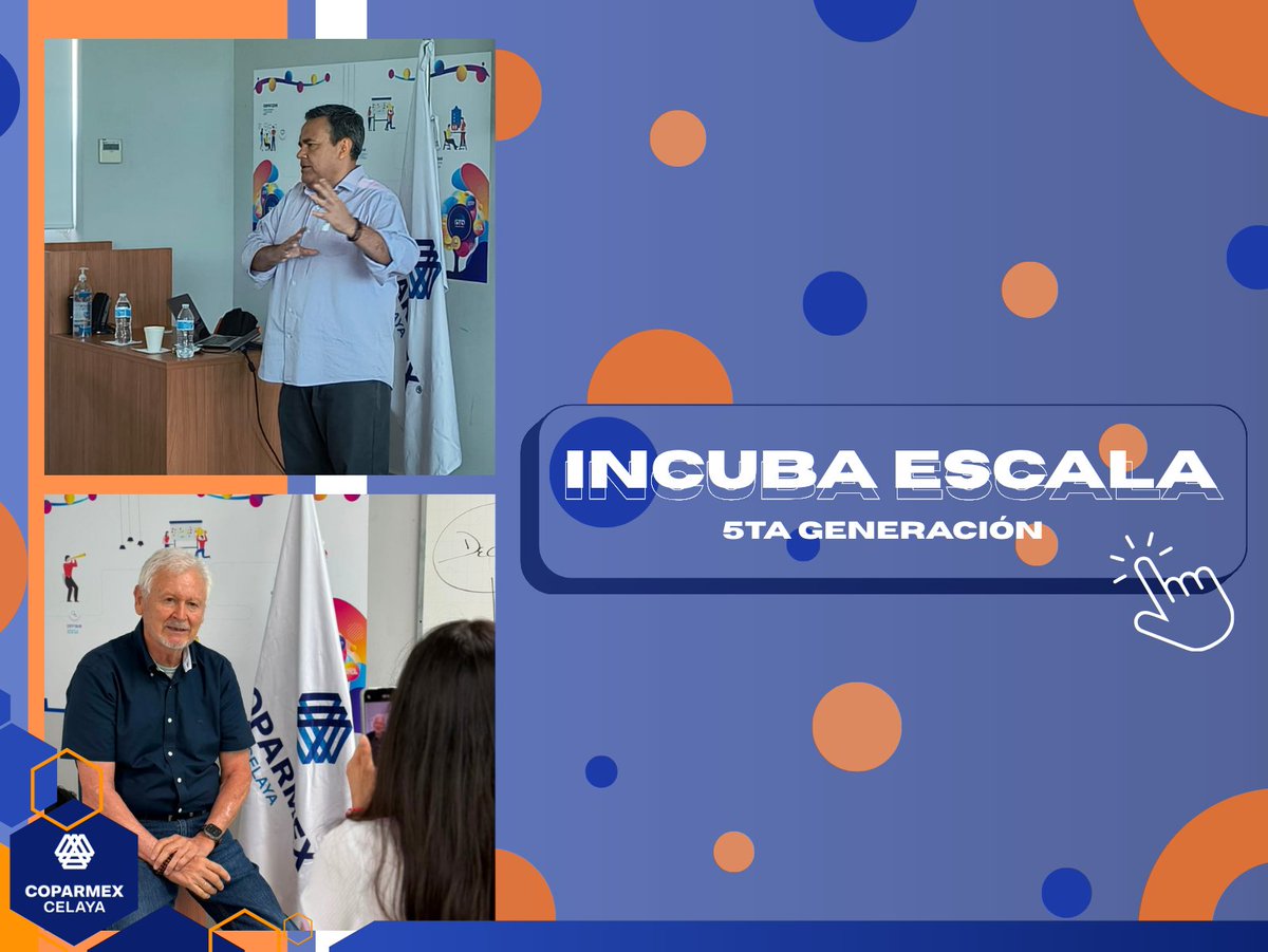 coparmexcelaya's tweet photo. 🚀 El pasado sábado se llevó a cabo la 4ta y penúltima sesión de INCUBA ESCALA, programa realizado en conjunto con la Universidad de Guanajuato. https://t.co/q56eeaHXt2