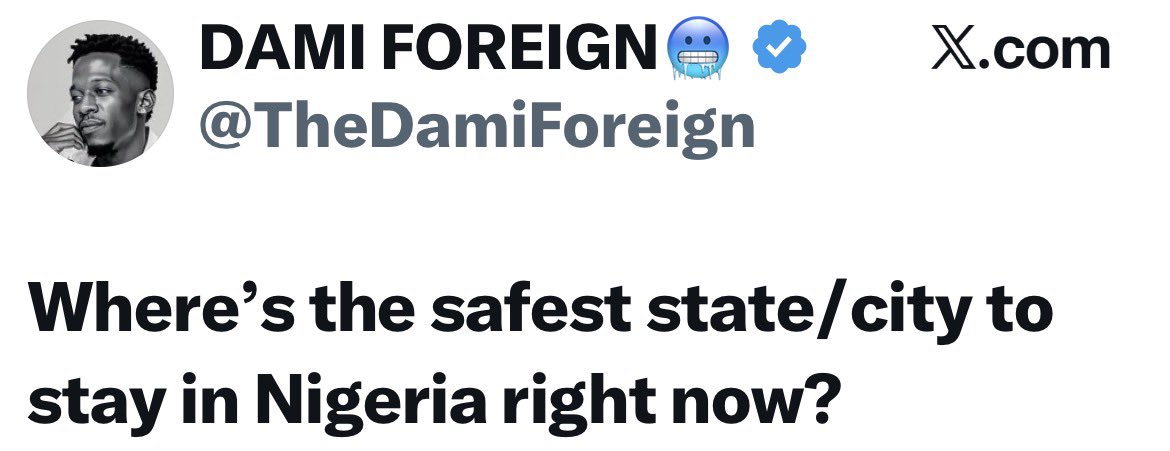 instablog9ja's tweet photo. Nigerians Engage in Debate Over the Country’s Safest City https://t.co/QH0PlyCIse