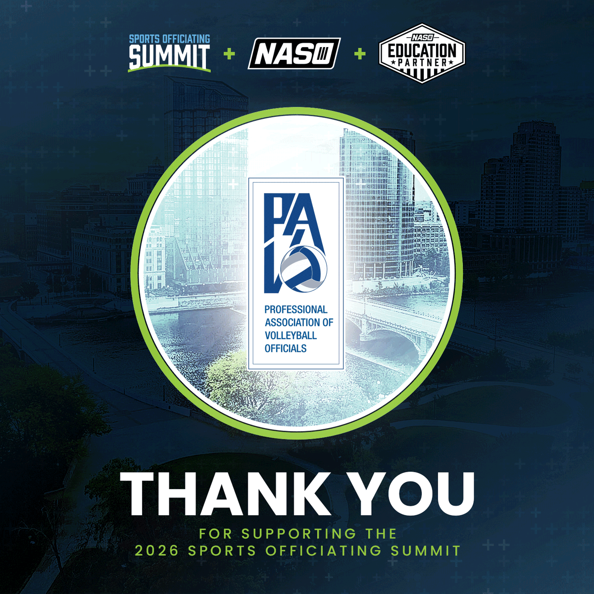 NASOofficiating's tweet photo. PAVO - Professional Association of Volleyball Officials support the future of sports officiating. Will you be a part of it at the 2026 national Sports Officiating Summit in beautiful Grand Rapids, Mich., this summer? Register today! https://t.co/UL1Xpli1BV https://t.co/AgNb93ua32