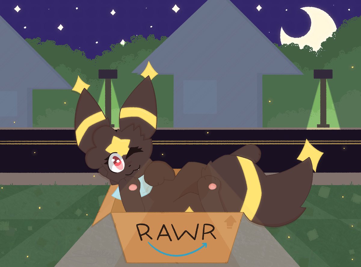 St4n_ley's tweet photo. Late night Mocha delivery!
Gift for @Slightabsol 

#umbreon #pokemon https://t.co/SsxjQBd1qi