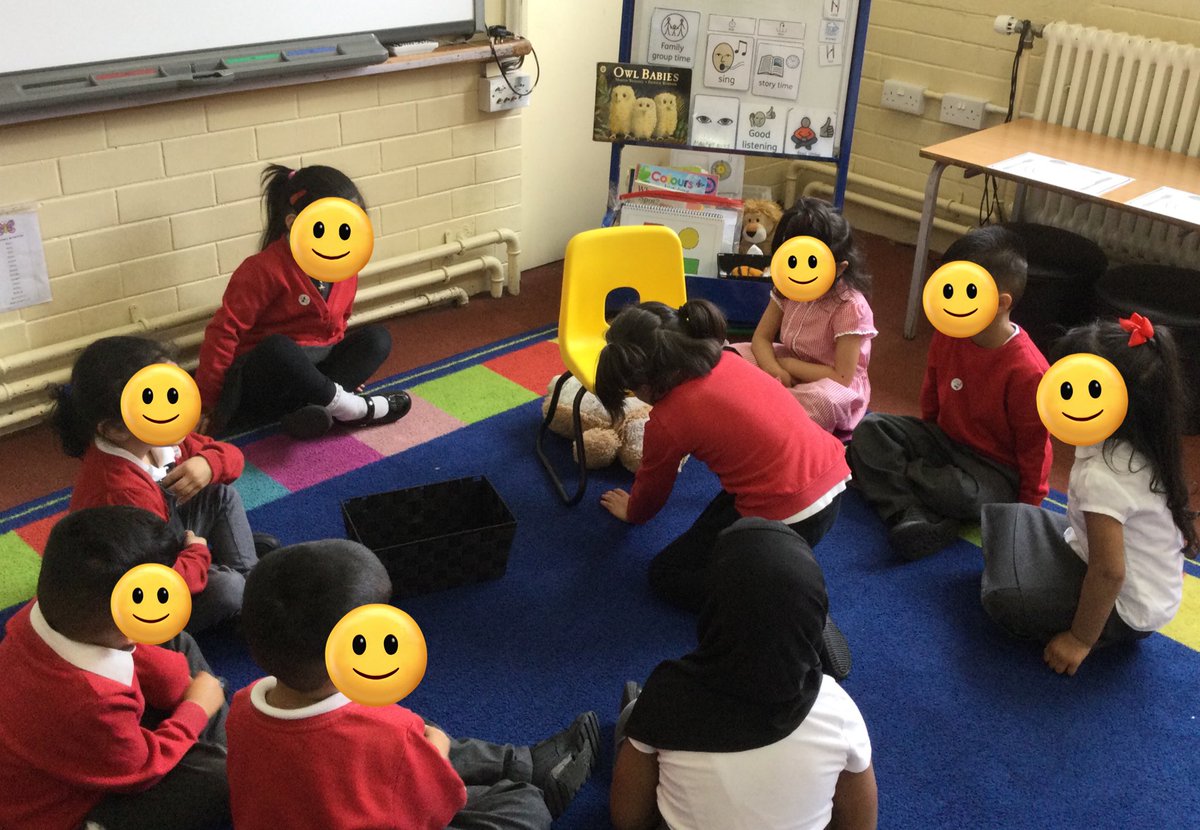 LeighPrimary's tweet photo. In maths today Nursery/Reception children did really well remembering their positional language. They could easily say and place the owl on, under, next to the chair and in the basket. @voice21oracy #Maths #PD #relationshipbuilders #memorymakers #lifelonglearners #Article28 https://t.co/tAhSTPP5PX