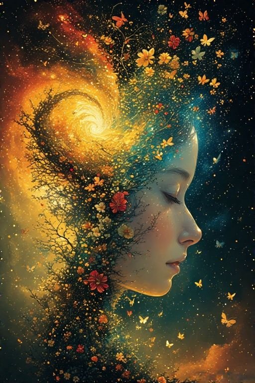 ArtiTweets's tweet photo. at midnight,

my cosmic muse arrived
from an immemorial darkness,

carrying wildflowers&amp;starlight.

a moth crossed between us.

you touched the pulse in my wrist.

nothing happened.

except every life I'd ever lived 
turned its face toward you.
#bionicanadian #vss365 #WeirdMicro https://t.co/YnslHr9RW9