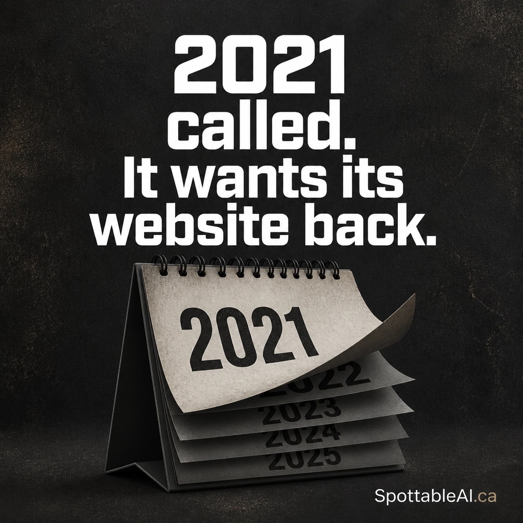 WebMaxCanada's tweet photo. Is your website still describing the business you run today? That gap is where calls disappear. We help Canadian trades stay clear and current for Google and AI. 

Comment 'INVISIBLE' for our free checklist. 🍁
📞 250-217-5340 | https://t.co/NmZlj1w3M9 https://t.co/RjR2UTv39l