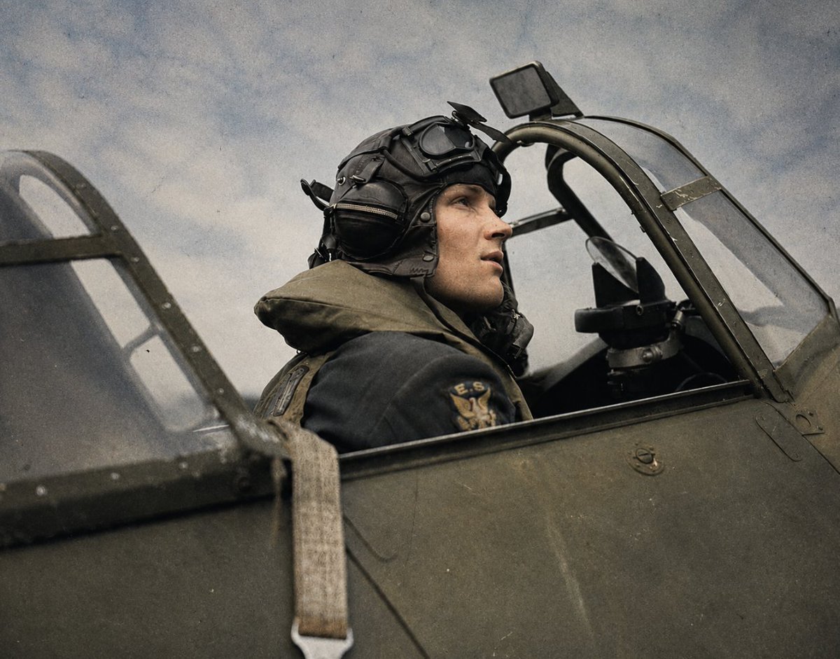 UntoldWarFacts's tweet photo. A red-haired messenger boy at an MGM movie studio in Hollywood paid for his own flying lessons in the 1930s.

By 1940 he was flying a Spitfire in the Battle of Britain.

He was one of the first Americans to fight for Britain, more than a year before Pearl Harbor.

He was carrying a secret that could have ended his flying career.

This is the story of Red Tobin..🧵1/6