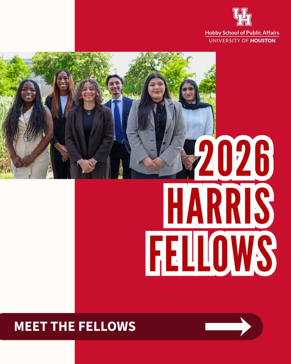 hobbyschooluh's tweet photo. Meet the 2026 Harris Fellows! 🎉This summer, the newest cohort is serving as full-time interns in Harris County offices, gaining hands-on experience in public service. 

Learn more about them and their assignments at https://t.co/XR5YN93haO. https://t.co/XiMd5NsUU2