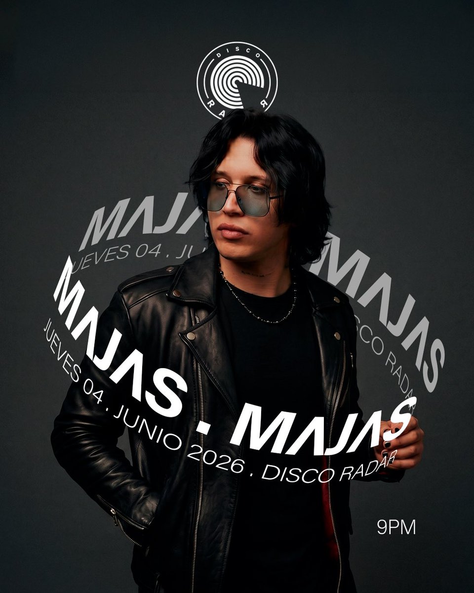 discoradar's tweet photo. Este Jueves abrimos la semana en Disco Radar con MAJAS, los esperamos! https://t.co/TmkCalCWtb