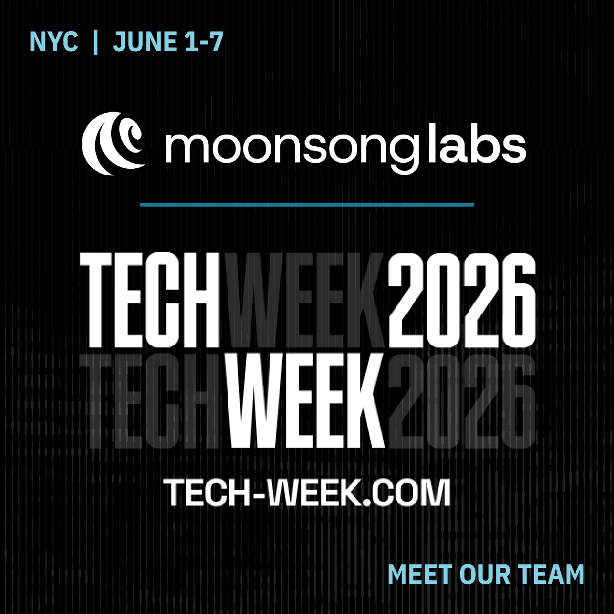 moonsonglabs_'s tweet photo. NY Tech Week starts today. And we're on the ground meeting institutional builders shaping regulated finance. 

From stablecoin settlements to agentic workflows, we're solving the biggest institutional challenges today.

Ready to connect? https://t.co/LqqO2JElB6