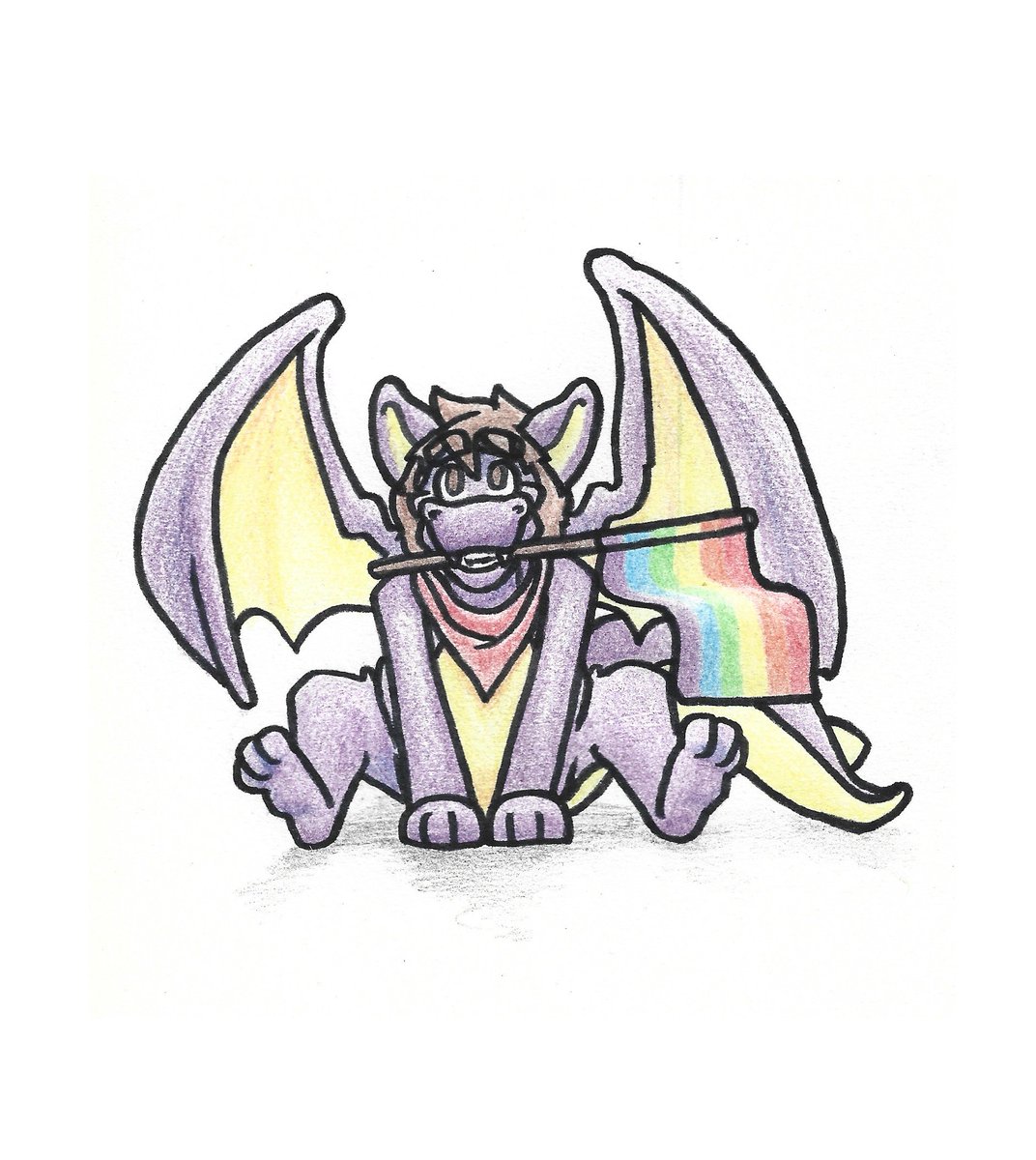 TinySerron's tweet photo. Happy pride month everyone <3
#furryart https://t.co/TlW75Kau91