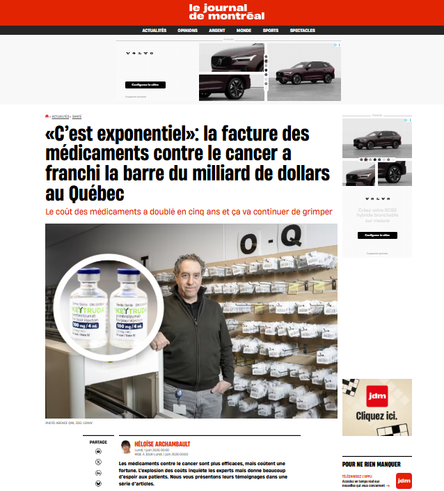 eb_faubert's tweet photo. Comme disait Bastiat, il y a ce qu’on voit et ce qu’on ne voit pas. Les médicaments anticancer ont un coût élevé, mais ils sauvent des vies, améliorent la qualité de vie et réduisent souvent les dépenses associées aux traitements plus invasifs et aux séjours hospitaliers. #santé https://t.co/HY4I0Oyj3j
